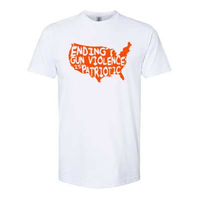 Peace Ending Gun Violence Is Patriotic Awareness Day Softstyle® CVC T-Shirt