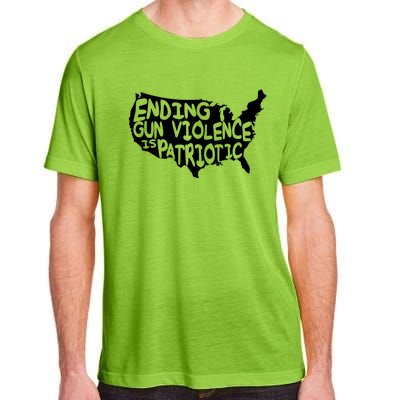 Peace Ending Gun Violence Is Patriotic Awareness Day Adult ChromaSoft Performance T-Shirt