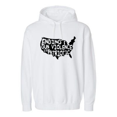 Peace Ending Gun Violence Is Patriotic Awareness Day Garment-Dyed Fleece Hoodie