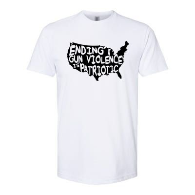 Peace Ending Gun Violence Is Patriotic Awareness Day Softstyle® CVC T-Shirt