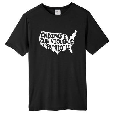 Peace Ending Gun Violence Is Patriotic Awareness Day Tall Fusion ChromaSoft Performance T-Shirt