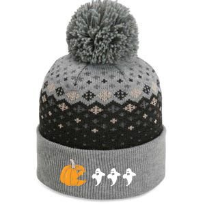 Pumpkin Eating Ghost Clothing Funny Halloween Cool Gift The Baniff Cuffed Pom Beanie