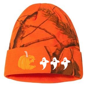 Pumpkin Eating Ghost Clothing Funny Halloween Cool Gift Kati Licensed 12" Camo Beanie