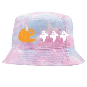 Pumpkin Eating Ghost Clothing Funny Halloween Cool Gift Tie-Dyed Bucket Hat