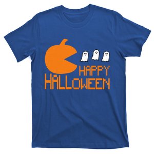 Pumpkin Eating Ghost Funny Halloween Gamer Meaningful Gift T-Shirt