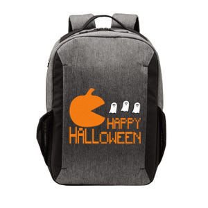 Pumpkin Eating Ghost Funny Halloween Gamer Meaningful Gift Vector Backpack