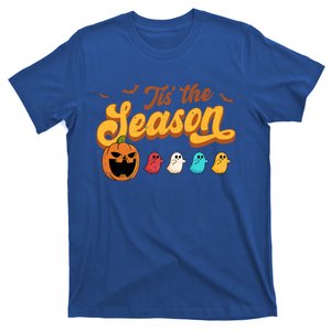 Pumpkin Eating Ghost Halloween Retro Arcade Gift T-Shirt