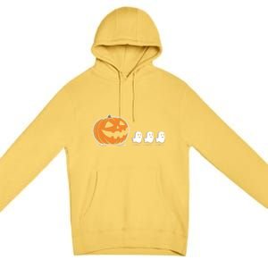 Pumpkin Eating Ghost Jack O Lantern Halloween Gamer Cool Gift Premium Pullover Hoodie