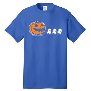 Pumpkin Eating Ghost Jack O Lantern Halloween Gamer Cool Gift Tall T-Shirt