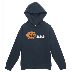 Pumpkin Eating Ghost Jack O Lantern Halloween Gamer Cool Gift Urban Pullover Hoodie