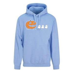 Pumpkin Eating Ghost Jack O Lantern Halloween Gamer Cool Gift Unisex Surf Hoodie