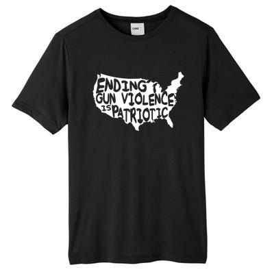 Peace Ending Gun Violence Is Patriotic Awareness Day Tall Fusion ChromaSoft Performance T-Shirt