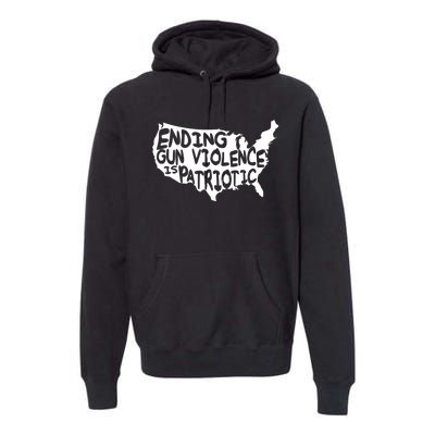 Peace Ending Gun Violence Is Patriotic Awareness Day Premium Hoodie