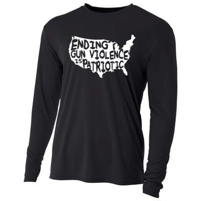 Peace Ending Gun Violence Is Patriotic Awareness Day Cooling Performance Long Sleeve Crew