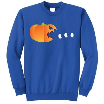 Pumpkin Eating Ghosts Funny Trick Or Treat Costume Gift Sweatshirt