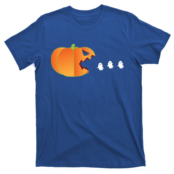 Pumpkin Eating Ghosts Funny Trick Or Treat Costume Gift T-Shirt