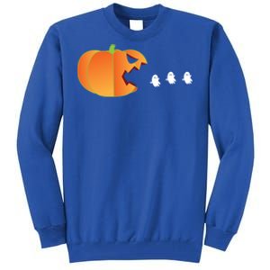 Pumpkin Eating Ghosts Funny Trick Or Treat Costume Gift Tall Sweatshirt