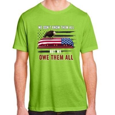 Patriotic Eagle Honor The Fallen Thank Them We Owe Them All Gift Adult ChromaSoft Performance T-Shirt