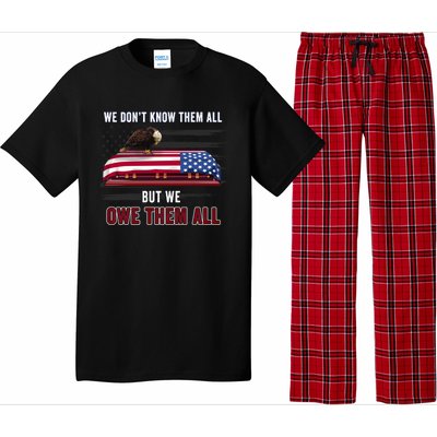 Patriotic Eagle Honor The Fallen Thank Them We Owe Them All Gift Pajama Set