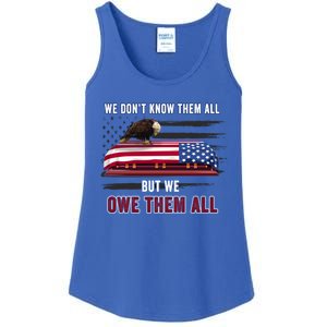 Patriotic Eagle Honor The Fallen Thank Them We Owe Them All Gift Ladies Essential Tank