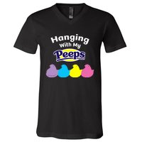 Peeps Easter Hanging With My Peeps V-Neck T-Shirt