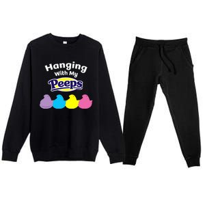 Peeps Easter Hanging With My Peeps Premium Crewneck Sweatsuit Set