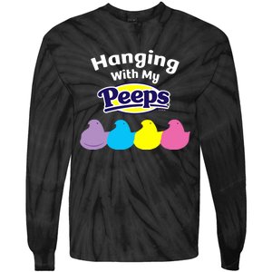 Peeps Easter Hanging With My Peeps Tie-Dye Long Sleeve Shirt