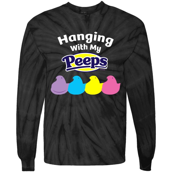 Peeps Easter Hanging With My Peeps Tie-Dye Long Sleeve Shirt