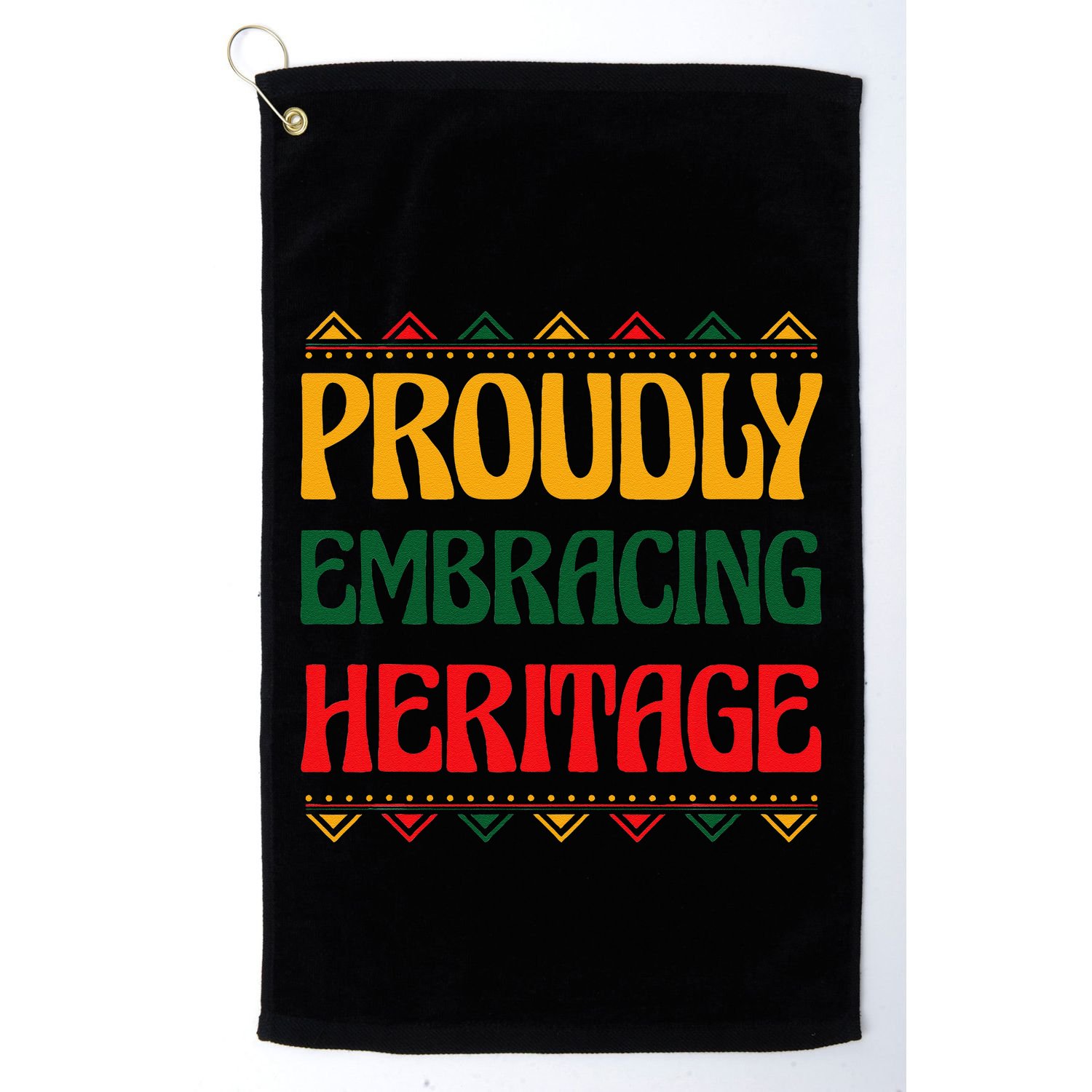 Proudly Embracing Heritage African American Golf Towel