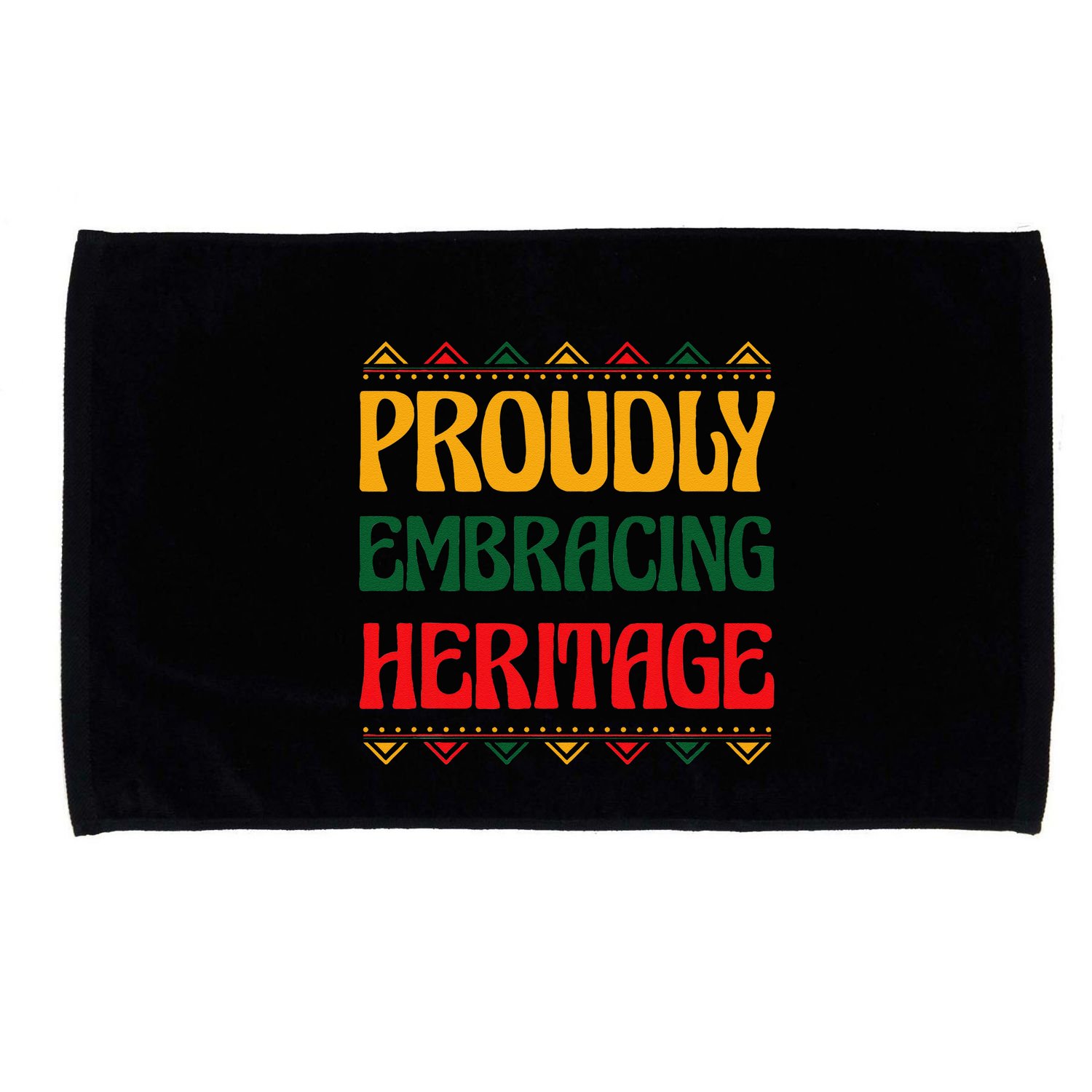 Proudly Embracing Heritage African American Microfiber Hand Towel