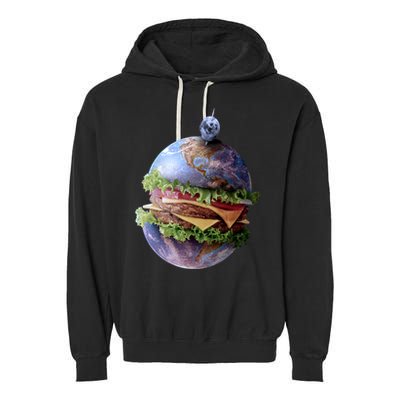 Planet Earth Hamburger Garment-Dyed Fleece Hoodie