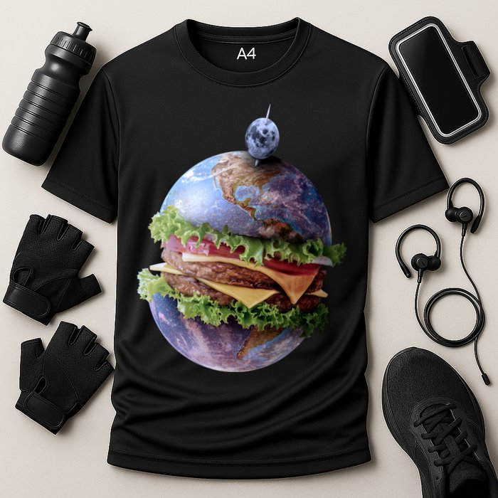 Planet Earth Hamburger Performance Shirt