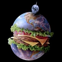 Planet Earth Hamburger Performance Shirt