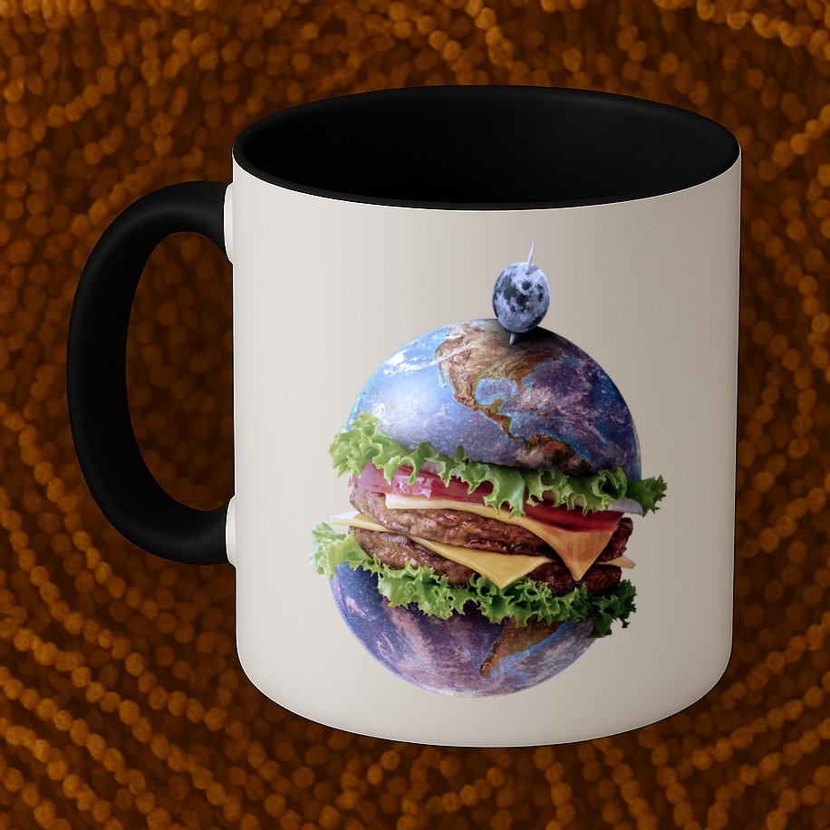 Planet Earth Hamburger Mug