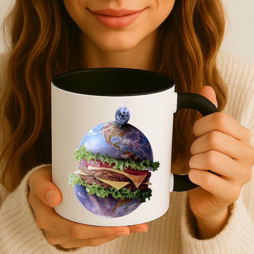 Planet Earth Hamburger Mug