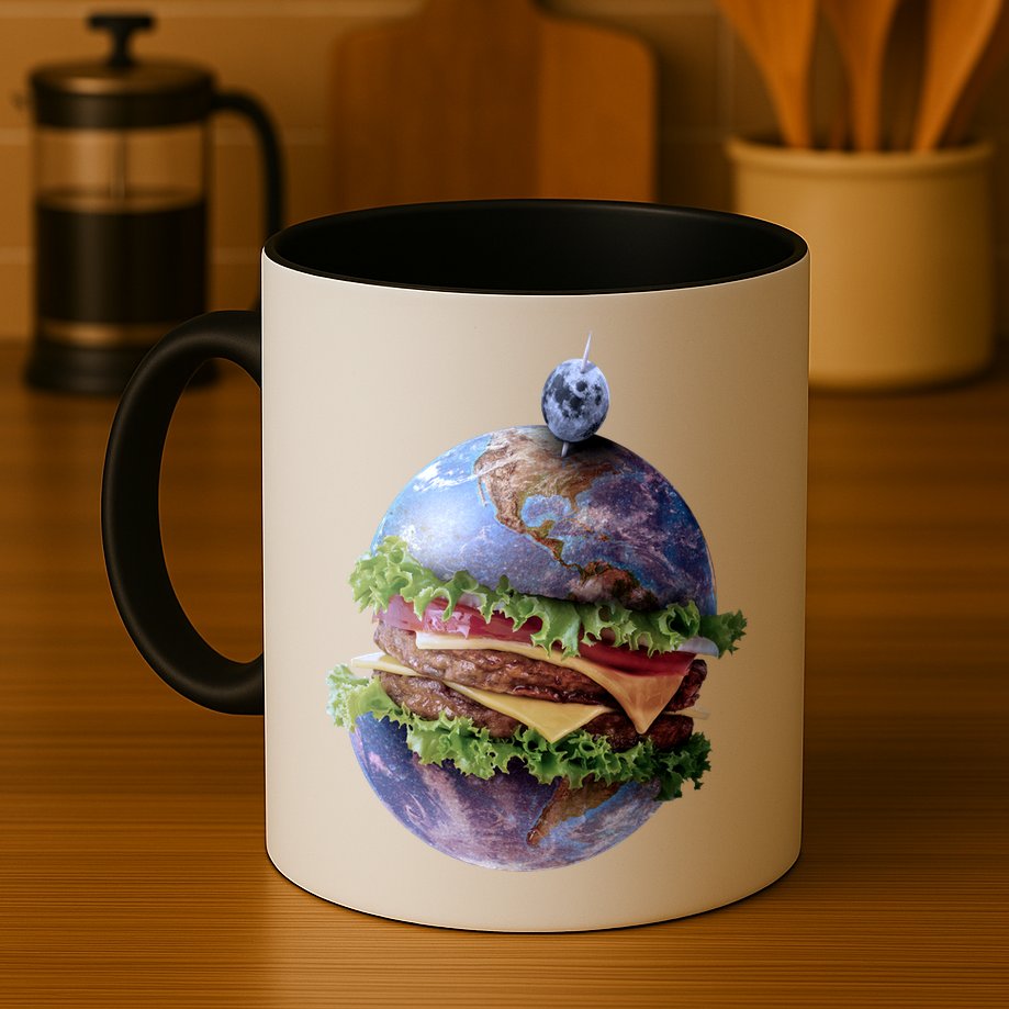 Planet Earth Hamburger Mug