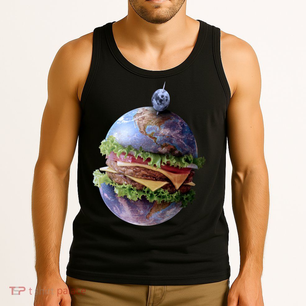 Planet Earth Hamburger Tank Top