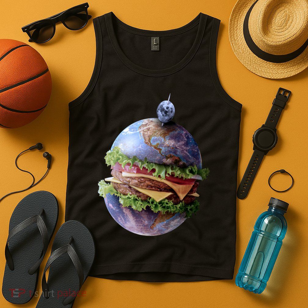 Planet Earth Hamburger Tank Top