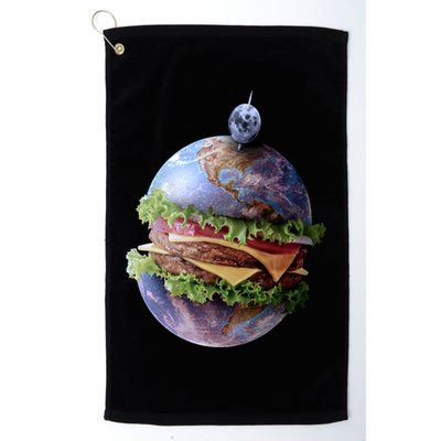 Planet Earth Hamburger Golf Towel