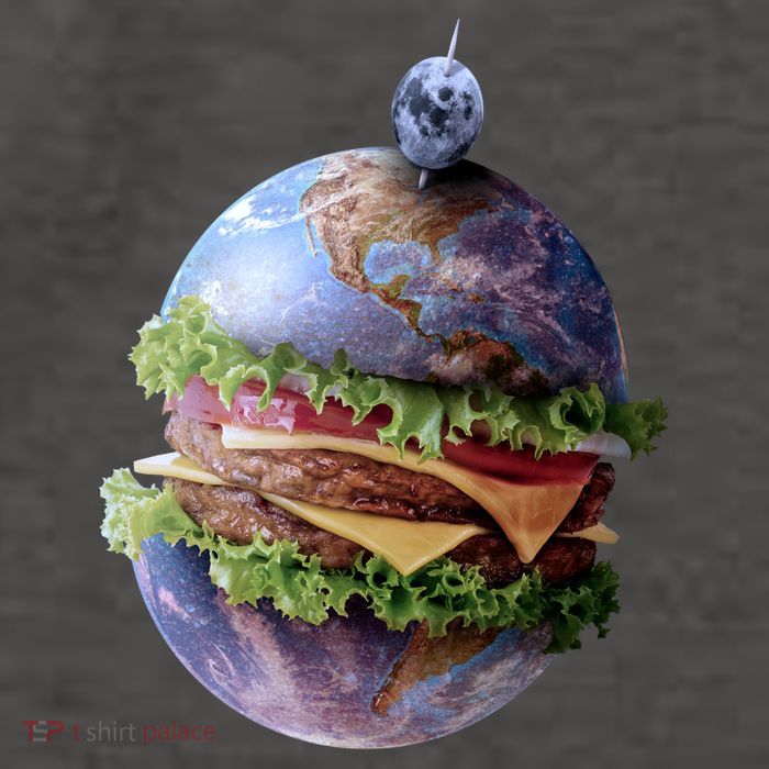 Planet Earth Hamburger Vector Backpack