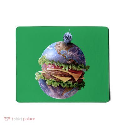 Planet Earth Hamburger Mousepad