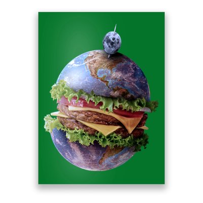 Planet Earth Hamburger Poster
