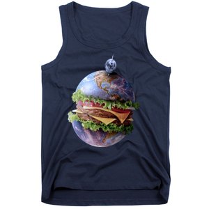 Planet Earth Hamburger Tank Top