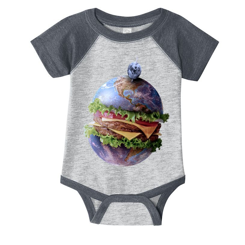 Planet Earth Hamburger Infant Baby Jersey Bodysuit