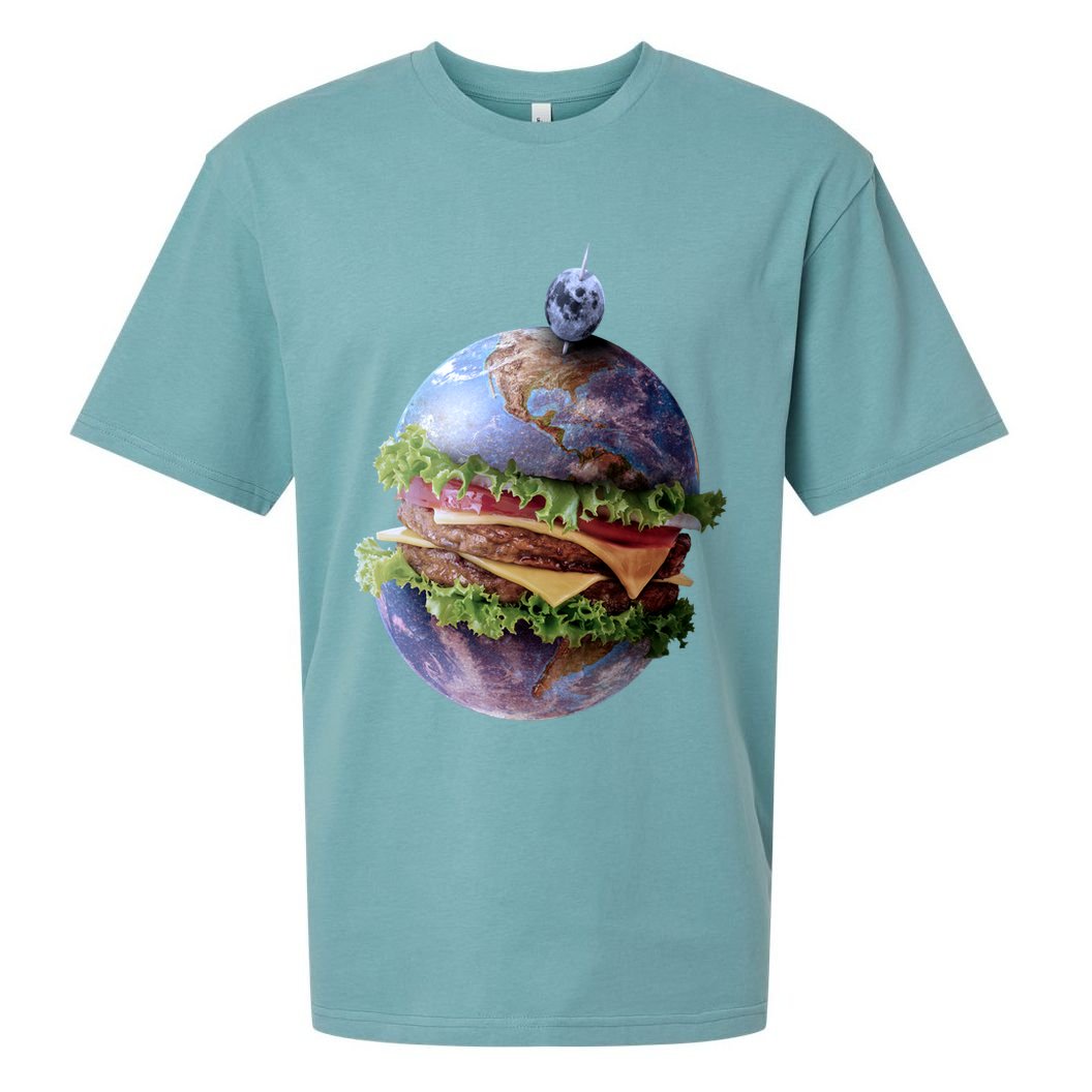 Planet Earth Hamburger Sueded Cloud Jersey T-Shirt