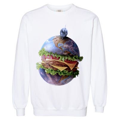 Planet Earth Hamburger Garment-Dyed Sweatshirt