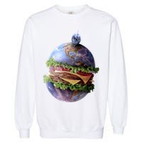 Planet Earth Hamburger Garment-Dyed Sweatshirt