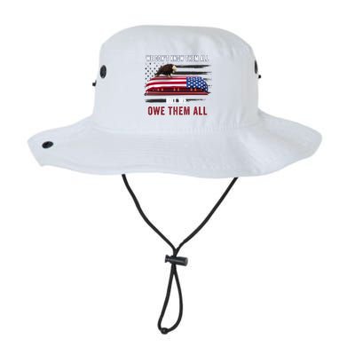 Patriotic Eagle Honor The Fallen Thank Them We Owe Them All Gift Legacy Cool Fit Booney Bucket Hat