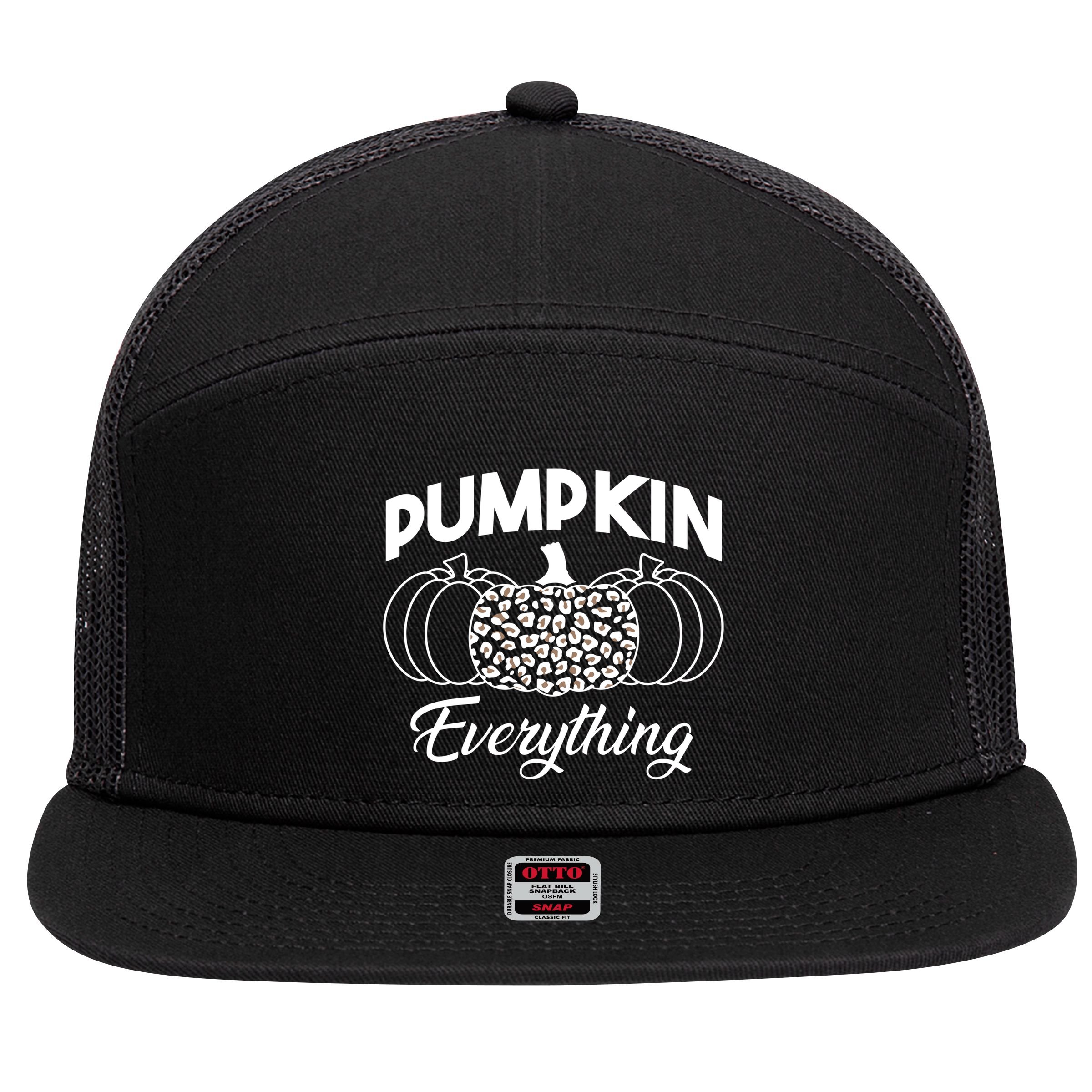 Pumpkin Everything Halloween Lover 7 Panel Mesh Trucker Snapback Hat