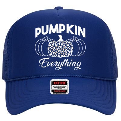 Pumpkin Everything Halloween Lover High Crown Mesh Back Trucker Hat